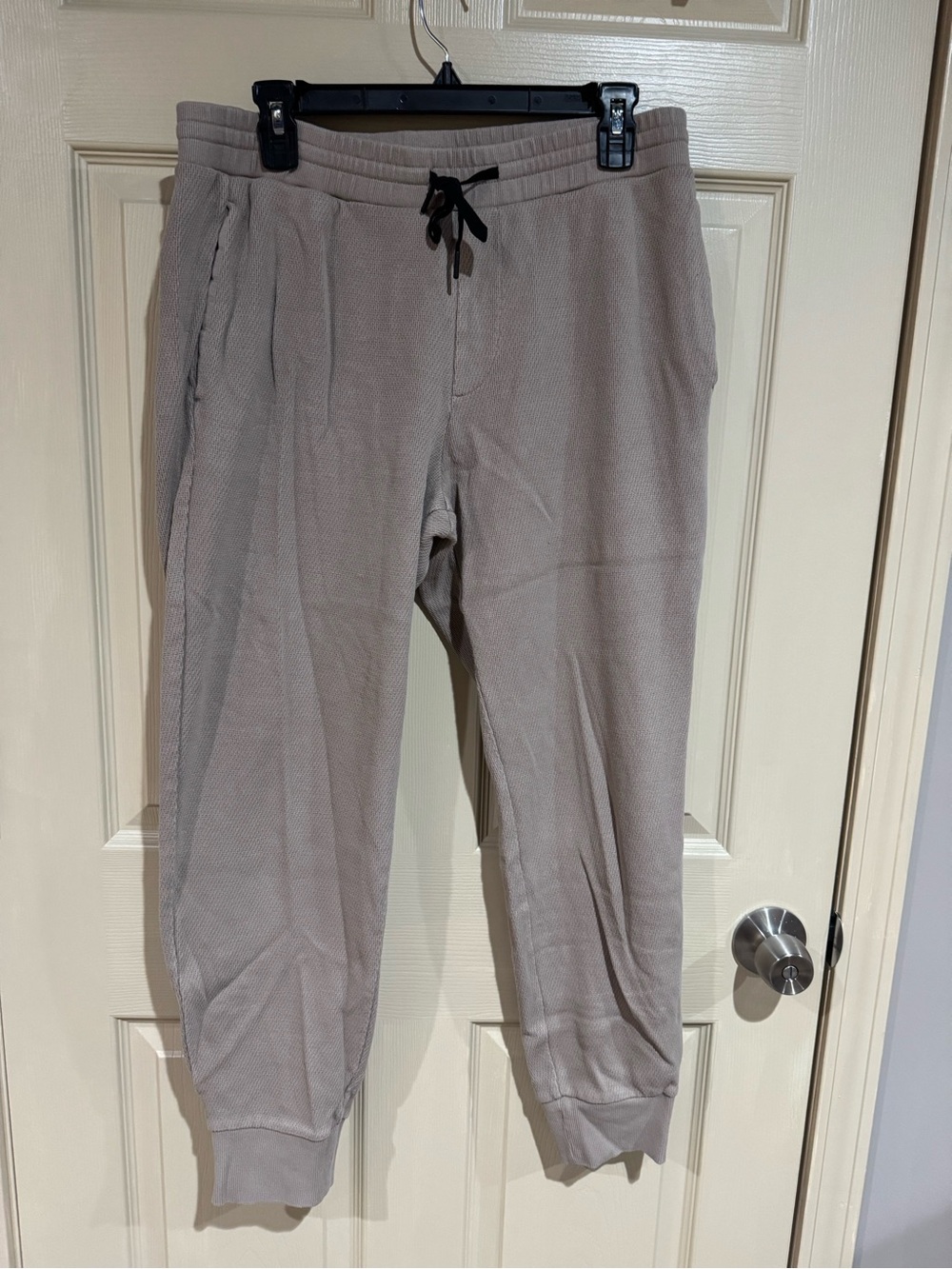 Theory Taupe Drawstring Sweatpants